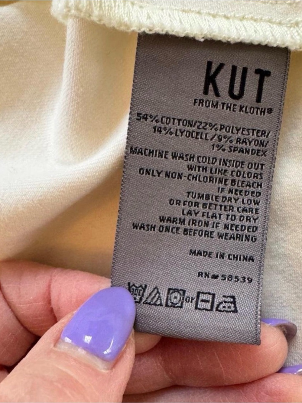 Kut from the Kloth Cream Denim Chore Jacket - Picture 10 of 13